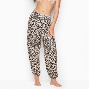 Victoria's Secret Breezy Harem Style Jogger Pants, leopard/cheetah
